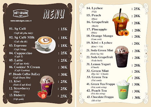 Dịch Vụ Thiết Kế Banner, Menu Cho Quán Ăn, Quán Nước Tại Cẩm Mỹ, Đồng Nai